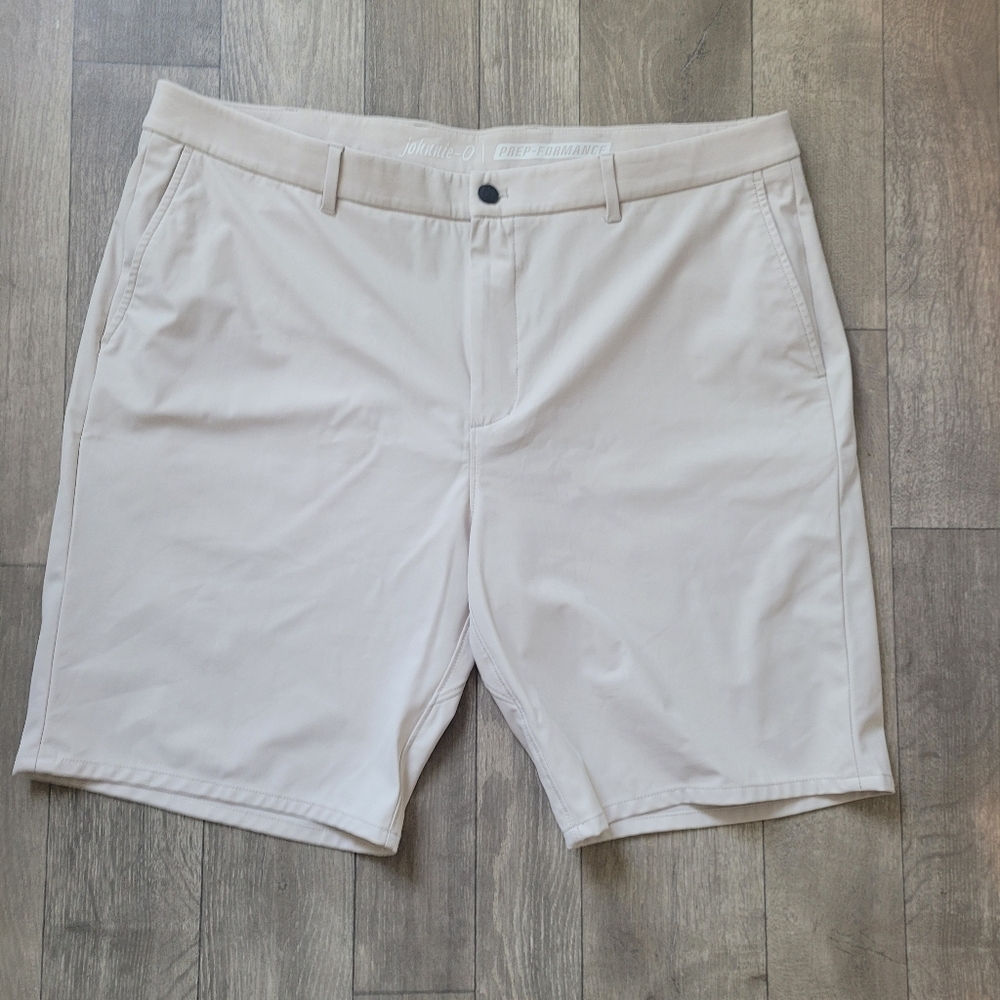 Johnnie-O Golf Shorts  Prep-Formance  Cream/beige Size 40 Golf Athletic